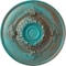 Ekena Millwork Monique Ceiling Medallion (Fits Canopies up to 3 3/4"), 13 3/4"OD x 1"P, Copper Green Patina CM13MOCGS - alternate 1